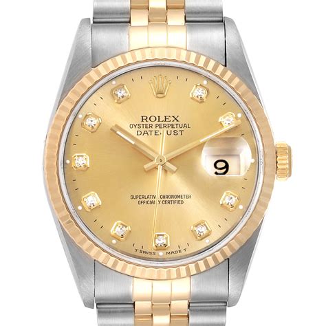 rolex datejust yellow gold mens